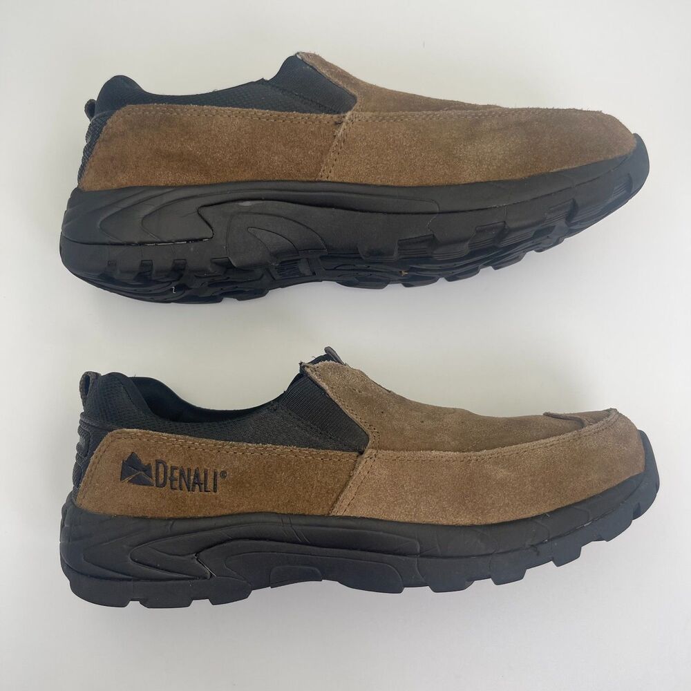 Denali Men's Hiking‎ Slip-On Shoes Brown Suede Outdoor Trail Comfort Size 9.5